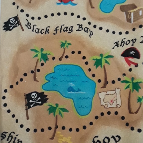 Malibu Pirate Ahoy Plush Beach Towel NEW - Picture 2 of 2